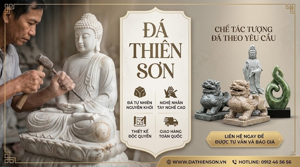 Đặt Làm Tượng Đá Theo Yêu Cầu | Thiết Kế & Chế Tác Theo Mẫu