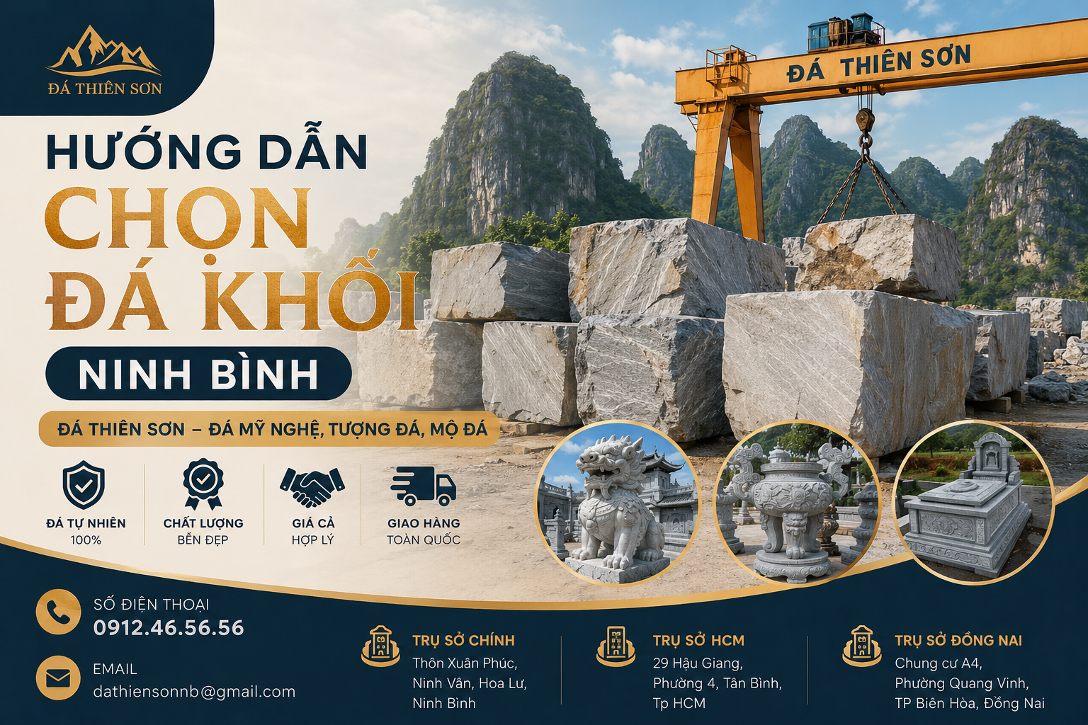 Hướng Dẫn Chọn Đá Khối Ninh Binh Chuẩn Xác Nhất 2026