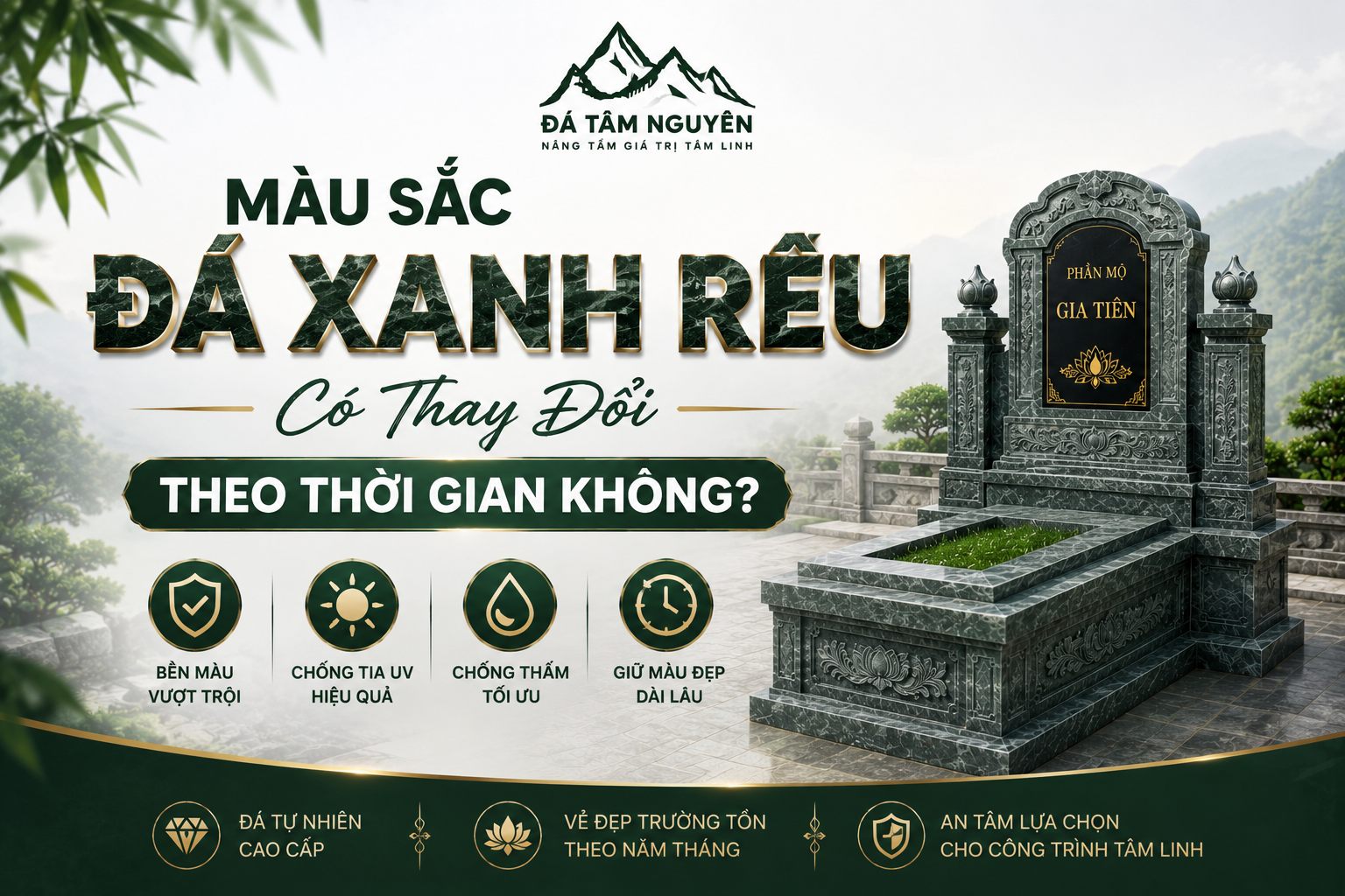 Màu Sắc Đá Xanh Rêu Có Thay Đổi Theo Thời Gian Không?