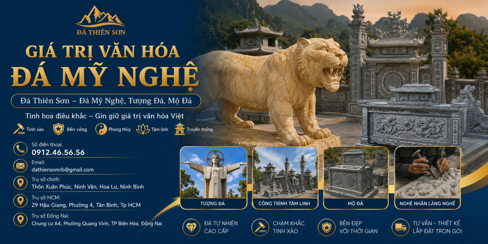 Giá Trị Văn Hóa Đá Mỹ Nghệ Trong Kiến Trúc Tâm Linh Việt Nam