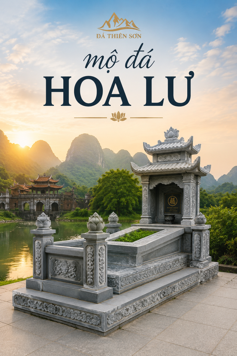 Mộ Đá Hoa Lư | Mẫu Đẹp, Chất Liệu & Nhận Làm Theo Yêu Cầu