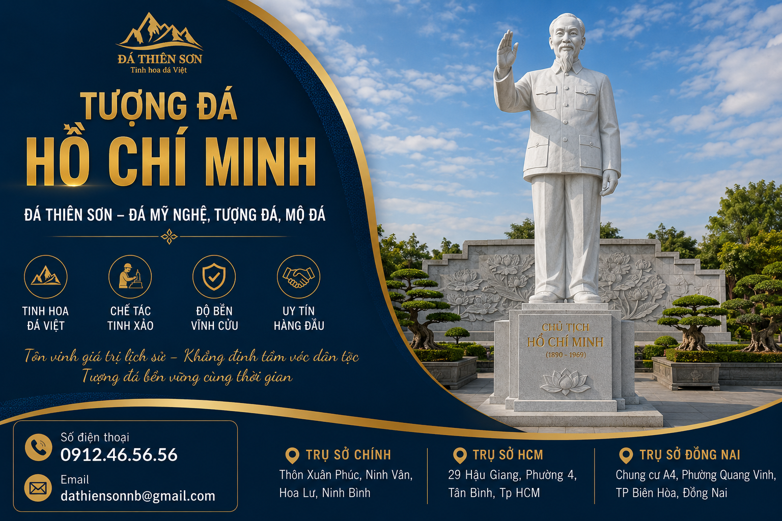 Tượng Đá Tại TP.HCM | Nhận Chế Tác Theo Mẫu & Yêu Cầu