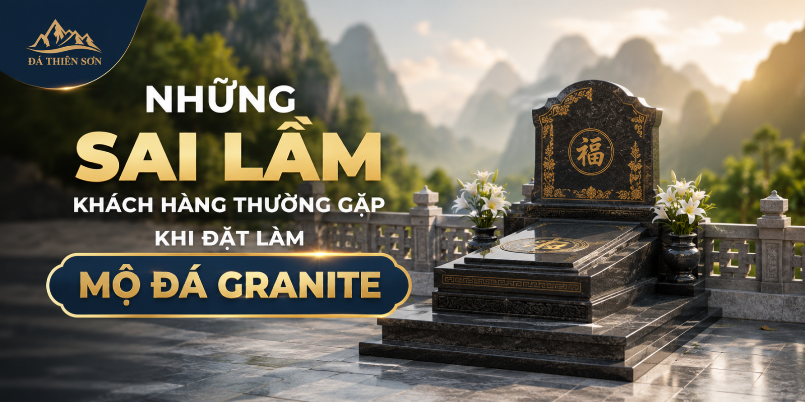 18 Sai Lầm Khi Đặt Làm Mộ Đá Granite Cần Tránh