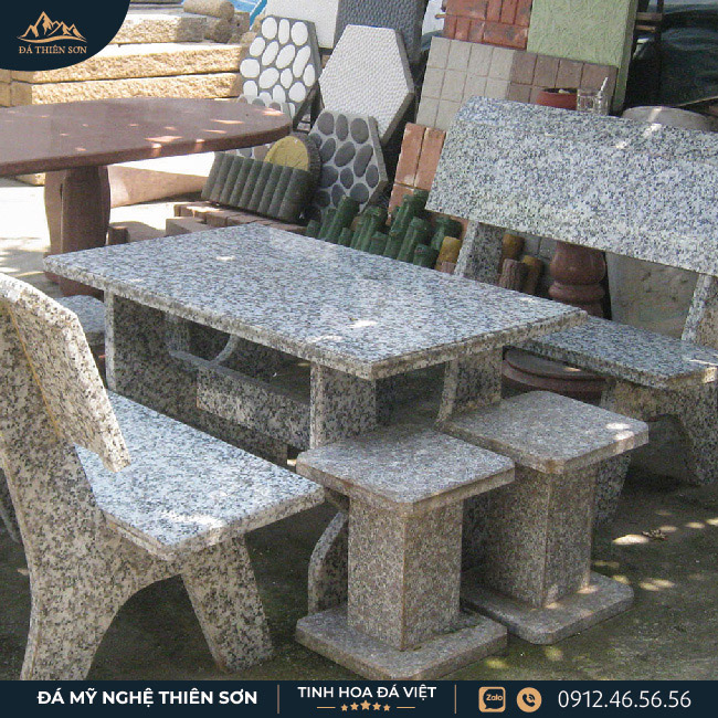 Bộ bàn ghế đá granite