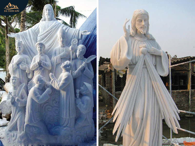 Chúa Giê-su được điêu khắc trong các dáng vẻ khác nhau
