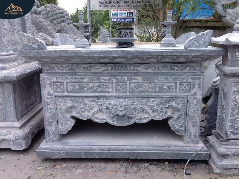 Bán bàn thờ đá xanh tự nhiên Ninh Bình