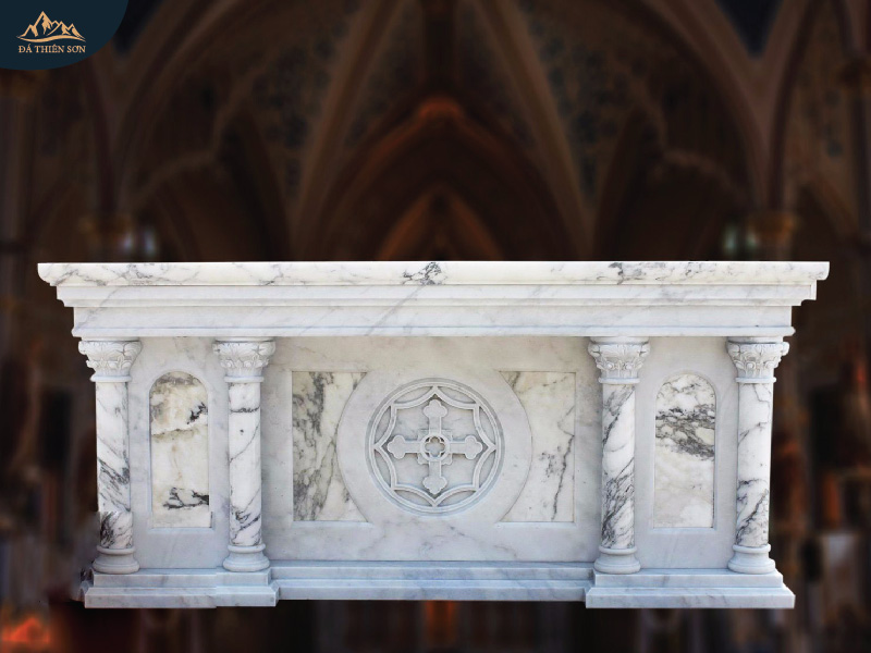 Bàn thờ công giáo bằng đá marble