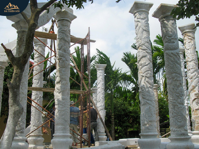 Thiết kế và thi công cột đá tại Đá Thiên Sơn