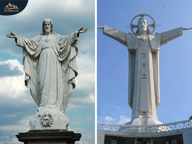 Mẫu tượng Chúa dang rộng hai tay kích thước lớn